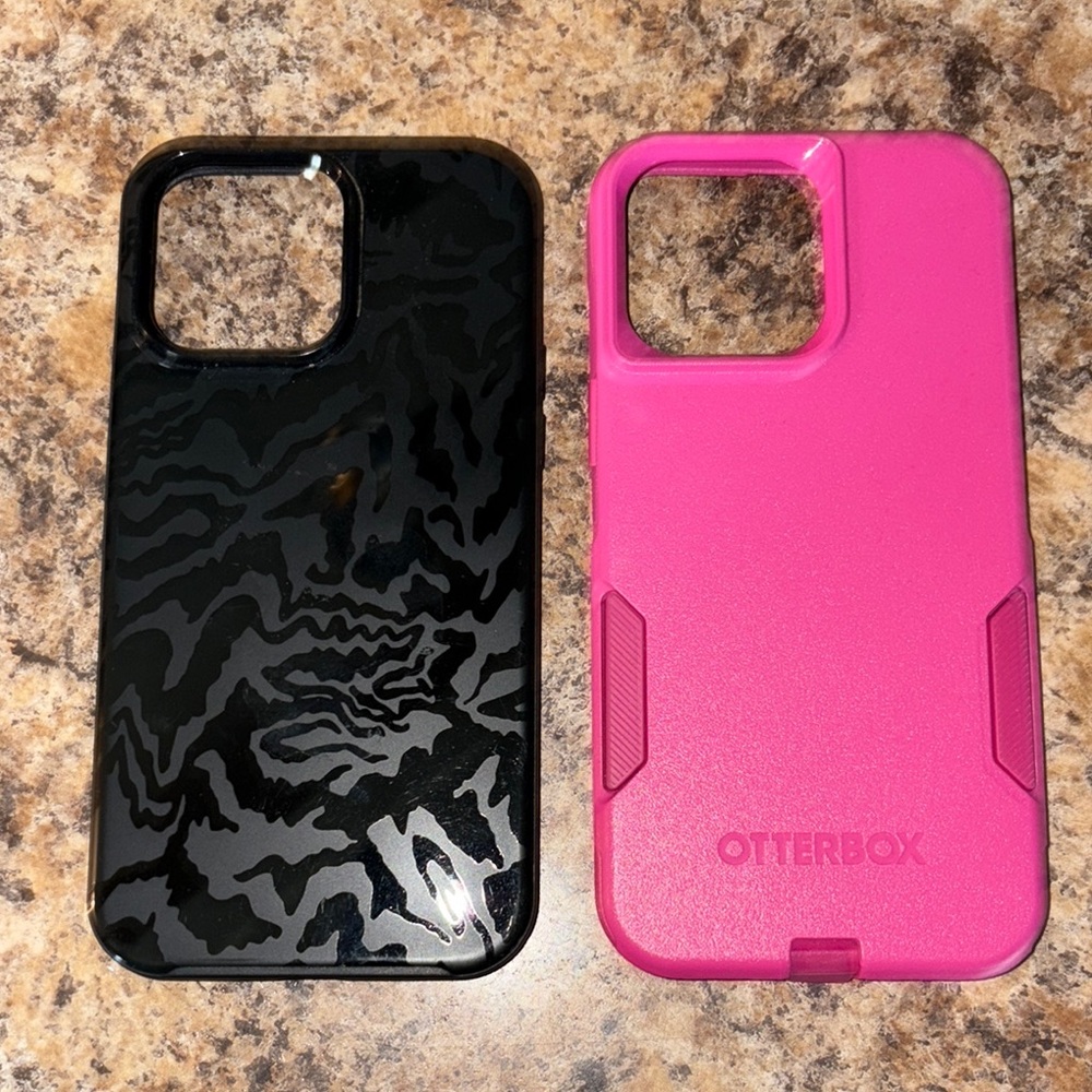OtterBox Black and Pink Phone Cases